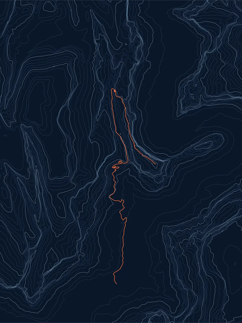 Contours digital poster example